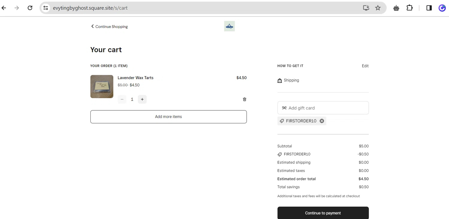 Green Space checkout page showing Green Space promo code box | Screenshot taken by SimplyCodes community member on Mar 21, 2024
