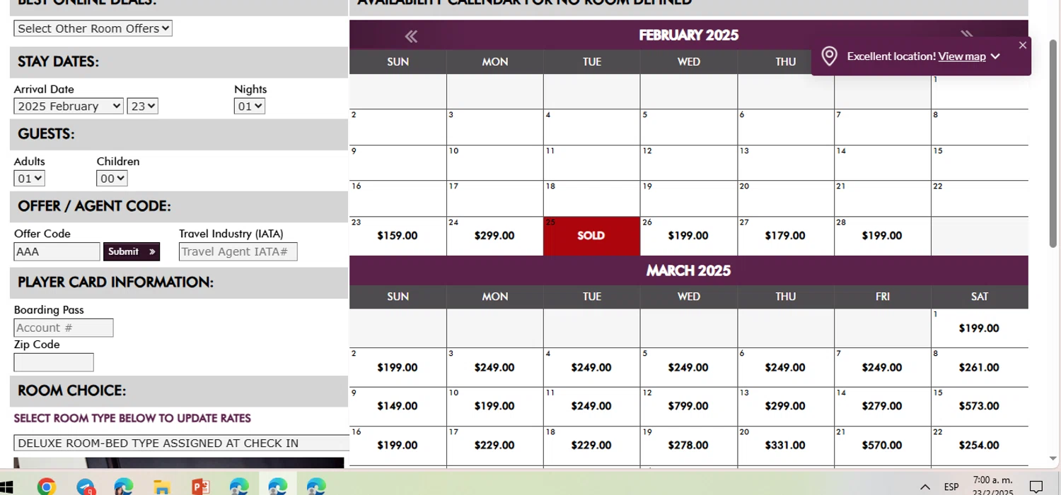 Green Valley Ranch promo code screenshot showing code AAA applied at Green Valley Ranch checkout page. Uploaded by SimplyCodes community member BrilliantFalcon6936 on Feb 23, 2025