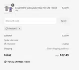 FINISH10 coupon verification screenshot