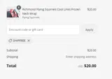 SHIPFREE coupon verification screenshot