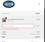 Greyston Foundation coupon verification screenshot