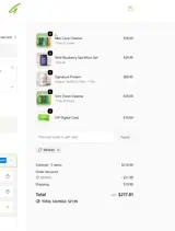 Griffy's Organics coupon verification screenshot