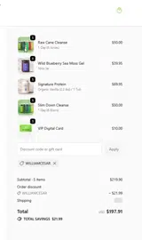 Griffy's Organics coupon verification screenshot