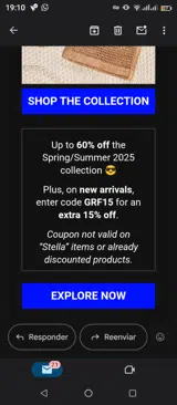 GRF15 coupon verification screenshot