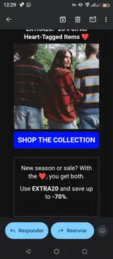 EXTRA20 coupon verification screenshot