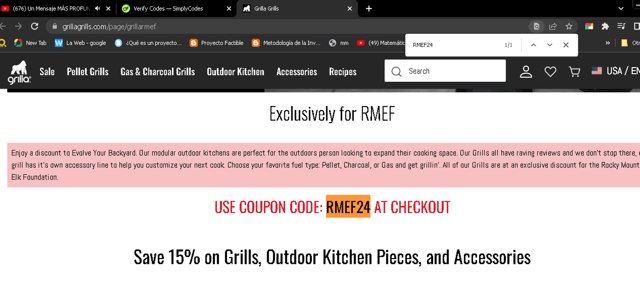 Grilla Grills checkout page showing Grilla Grills discount code box | Screenshot taken by SimplyCodes community member on Oct 1, 2024