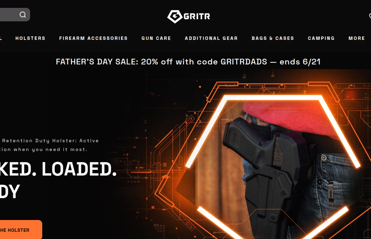 GRITR promo code screenshot showing code GRITRDADS applied at GRITR checkout page. Uploaded by SimplyCodes community member CARAJITA on Jun 19, 2026