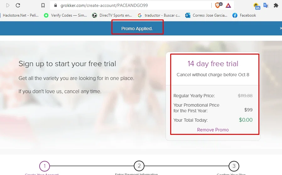 where to use Grokker promo code box