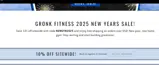 Gronk Fitness coupon verification screenshot