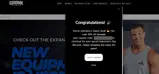 Gronk Fitness coupon verification screenshot