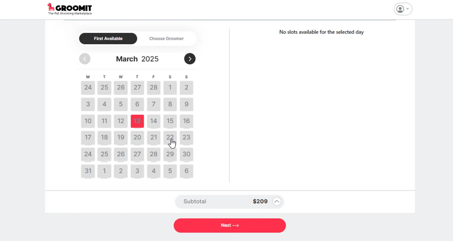 Groomit promo code screenshot showing code GVFWIX applied at Groomit checkout page. Uploaded by SimplyCodes community member SimplyCVerlie on Mar 13, 2025