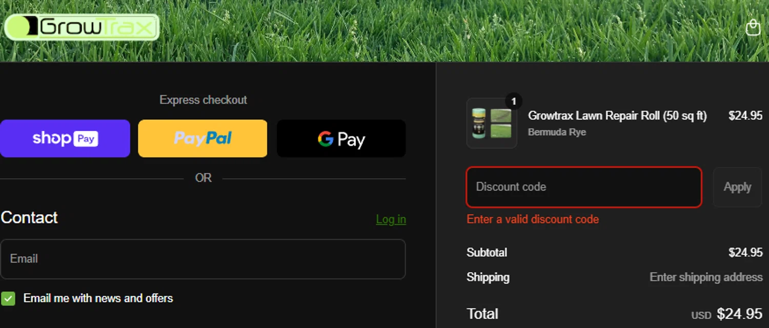 Grotrax promo code screenshot showing code EXTRA$ROLL20 applied at Grotrax checkout page. Uploaded by SimplyCodes community member SpiderGwen on May 25, 2025