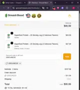GROUND25 coupon verification screenshot