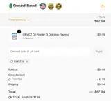 FIRST20 coupon verification screenshot