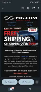 FSHIP coupon verification screenshot