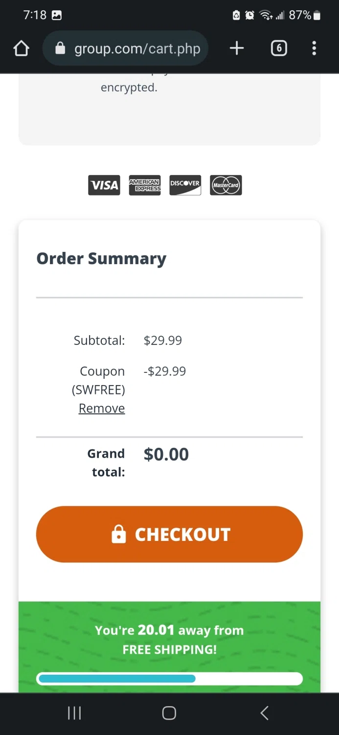 where to use Group Publishing promo code box