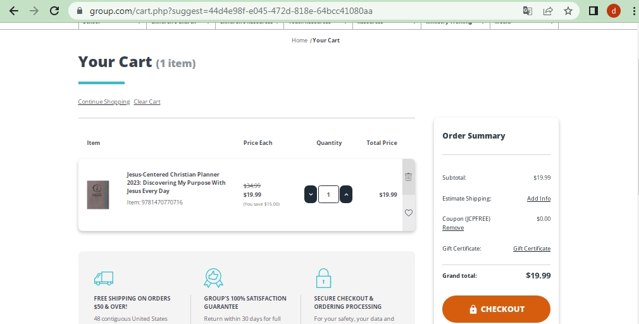 Group checkout page showing Group promo code box | Screenshot taken by SimplyCodes community member on Jul 27, 2023