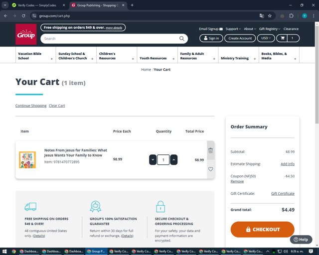 Group checkout page showing Group promo code box | Screenshot taken by SimplyCodes community member on Oct 31, 2024