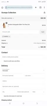 Save10 coupon verification screenshot