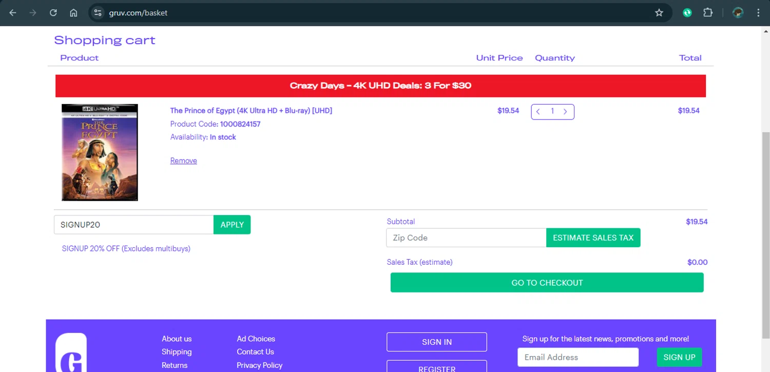 where to use Feeln promo code box