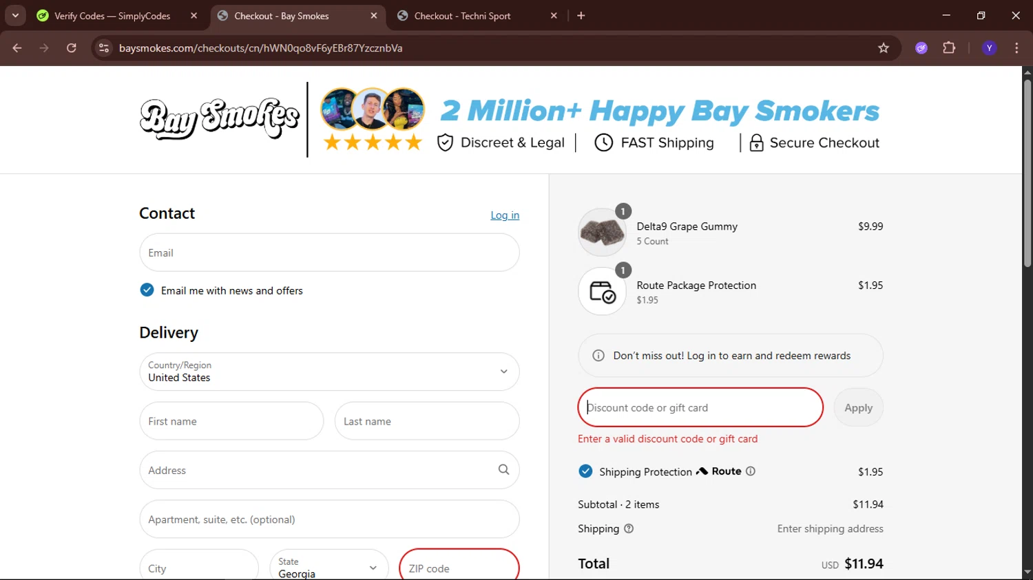 G-Shock promo code screenshot showing code 041C3CASIO applied at G-Shock checkout page. Uploaded by SimplyCodes community member TokenElite6436 on Jul 20, 2025