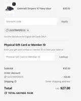 Greensboro Grasshoppers coupon verification screenshot
