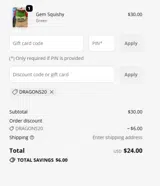 Greensboro Grasshoppers coupon verification screenshot