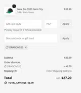 Greensboro Grasshoppers coupon verification screenshot