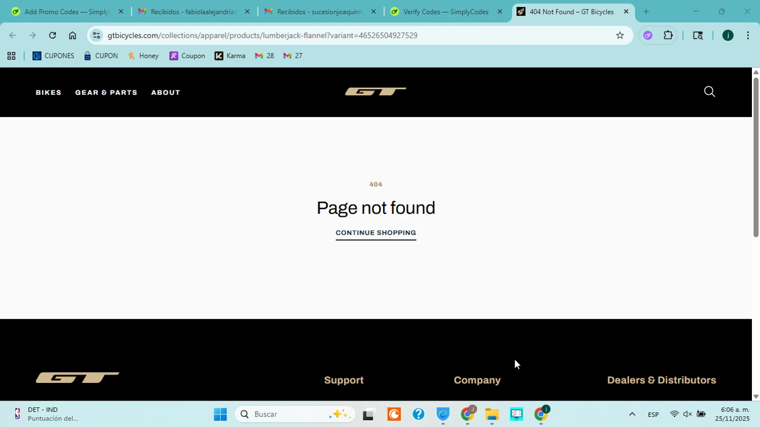 GT Bicycles discount code screenshot showing code GOODTIMES15 applied at GT Bicycles checkout page. Uploaded by SimplyCodes community member jorgejavierherrera on Nov 25, 2025