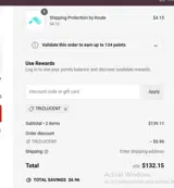 SIMRACINGSETUPS coupon verification screenshot