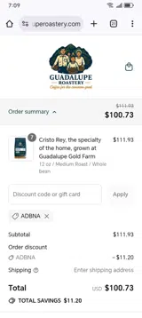 ADBNA coupon verification screenshot