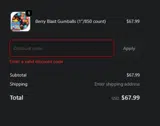 Gumball coupon verification screenshot