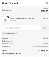 GUNASXPETA coupon verification screenshot