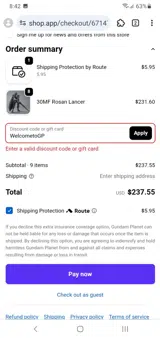 WelcometoGP coupon verification screenshot