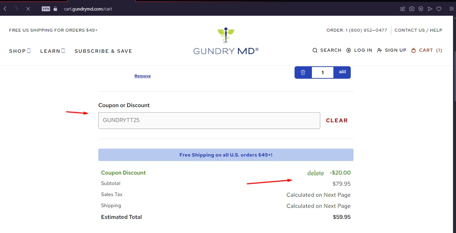 Gundry MD Coupon Codes 25 Off September 2024   Gundrymd 70419749 Coder179159784 6760638810054180804 