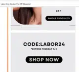 LABOR24 coupon verification screenshot