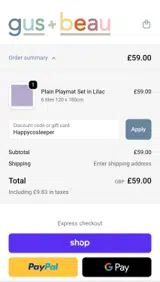 Happycosleeper coupon verification screenshot