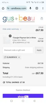 Elinorfayx coupon verification screenshot