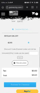 Guts Racing Promo Codes - 20% Off (8 Verified) Jul 2026