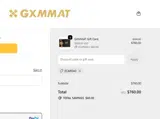 GXMMAT coupon verification screenshot
