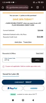 App10 coupon verification screenshot