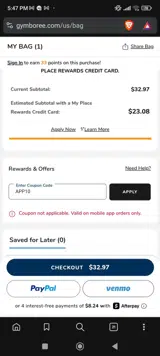 App10 coupon verification screenshot