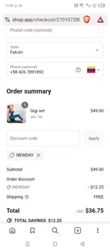 NEWDAY coupon verification screenshot