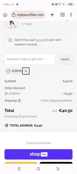ADBMN coupon verification screenshot