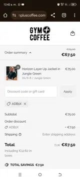 ADB1X coupon verification screenshot