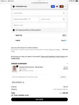 Gymshark ROW coupon verification screenshot