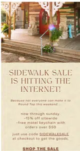 SIDEWALKSALE coupon verification screenshot
