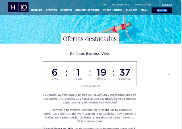 H10 Hotels checkout page showing H10 Hotels coupon code box | Screenshot taken by SimplyCodes community member on Aug 26, 2025