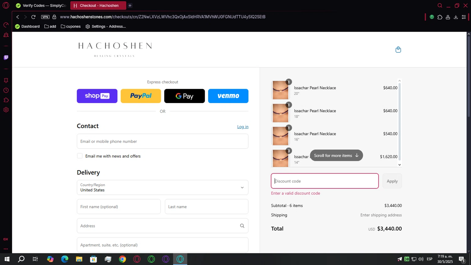 Hachoshen promo code screenshot showing code IYAR10 applied at Hachoshen checkout page. Uploaded by SimplyCodes community member Mortek on May 30, 2025