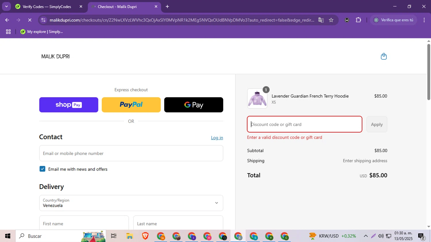Hai promo code screenshot showing code MICHAEL15-315 applied at Hai checkout page. Uploaded by SimplyCodes community member MoneySeeker8573 on May 13, 2025